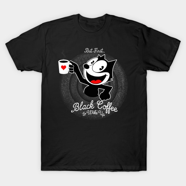 But First black Coffee T-Shirt by Eoli Studio